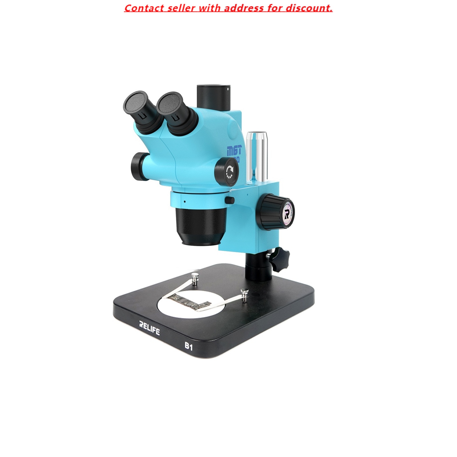 Stereo Trinocular Microscope Pcb - RELIFE RL-M6T Pro-B1 Trinocular HD Stereo