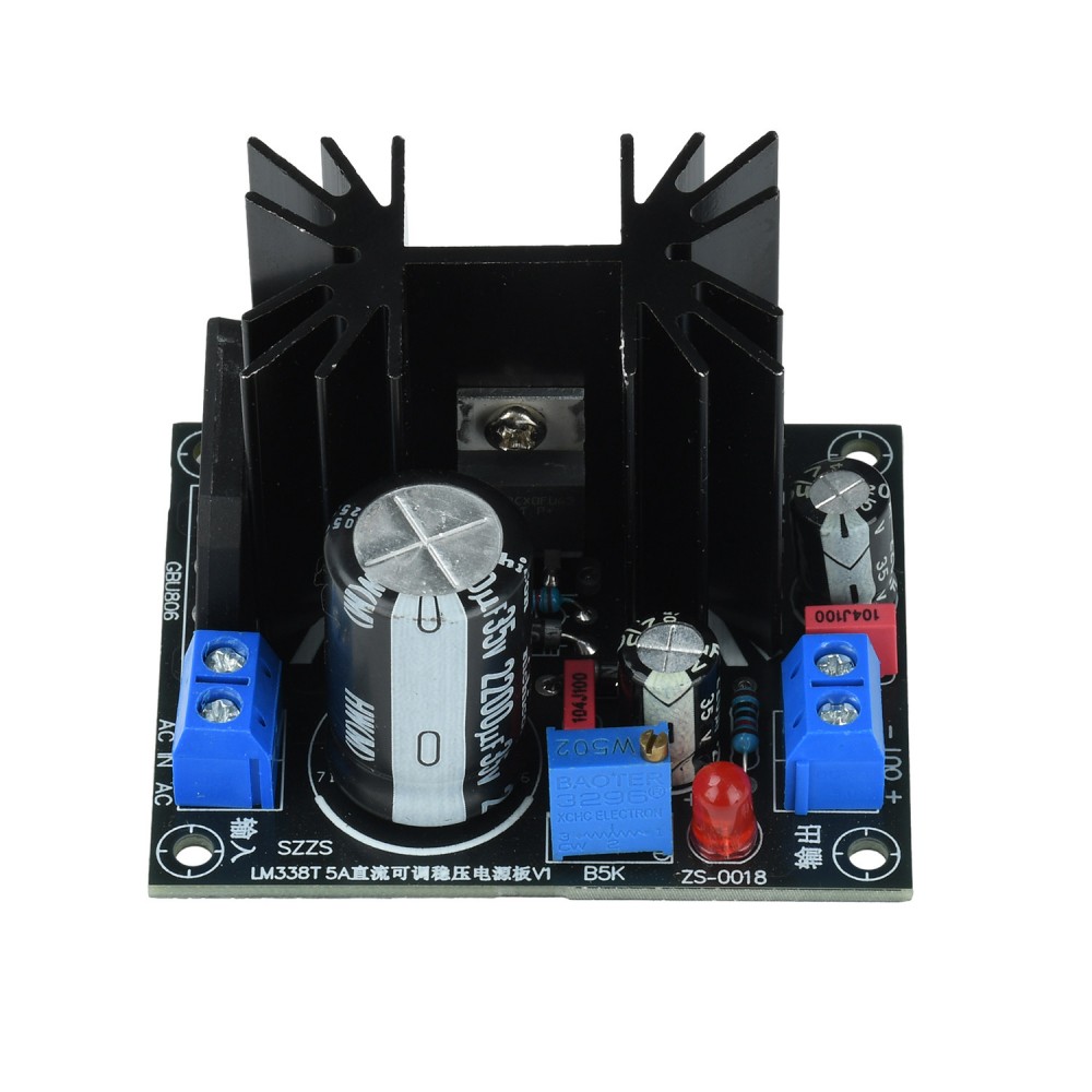 Linear Lab Power Supply Adjustable - LM338T Linear Adjustable Voltage Regulator Module