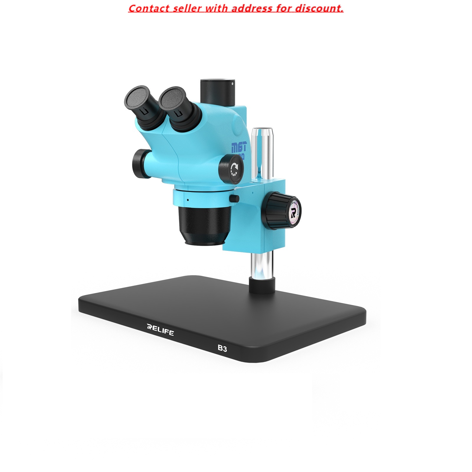 Stereo Trinocular Microscope Pcb - RELIFE RL-M6T Pro-B3 Trinocular HD Stereo