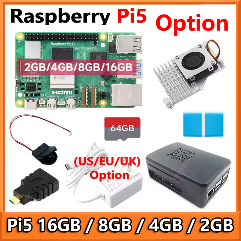 Raspberry Pi 5 8Gb Kit - Raspberry Pi 5 16GB /8GB/4GB/2GB RAM