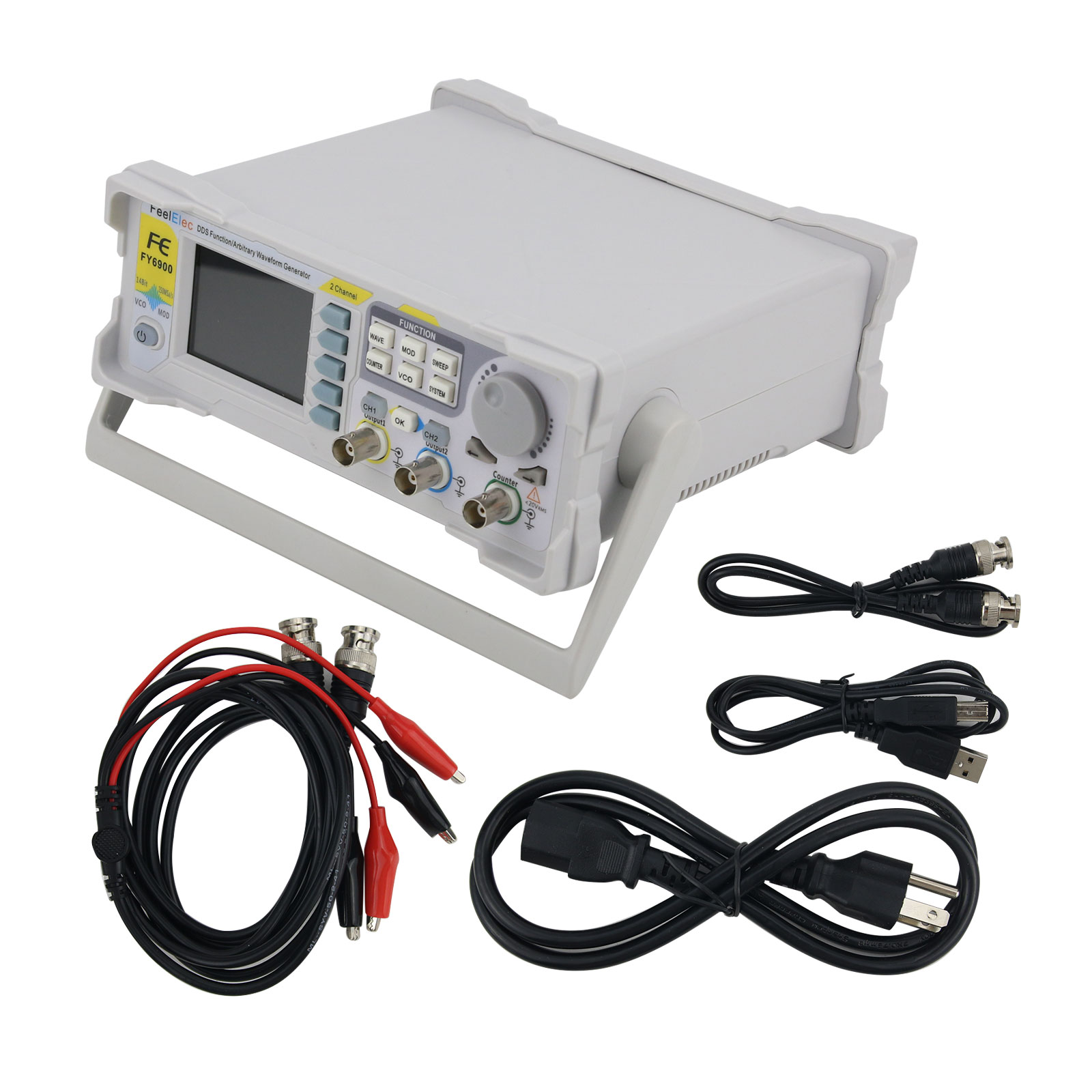 Function Arbitrary Waveform Generator - FY6900-50M 50MHz 2-Channel Function Arbitrary Waveform