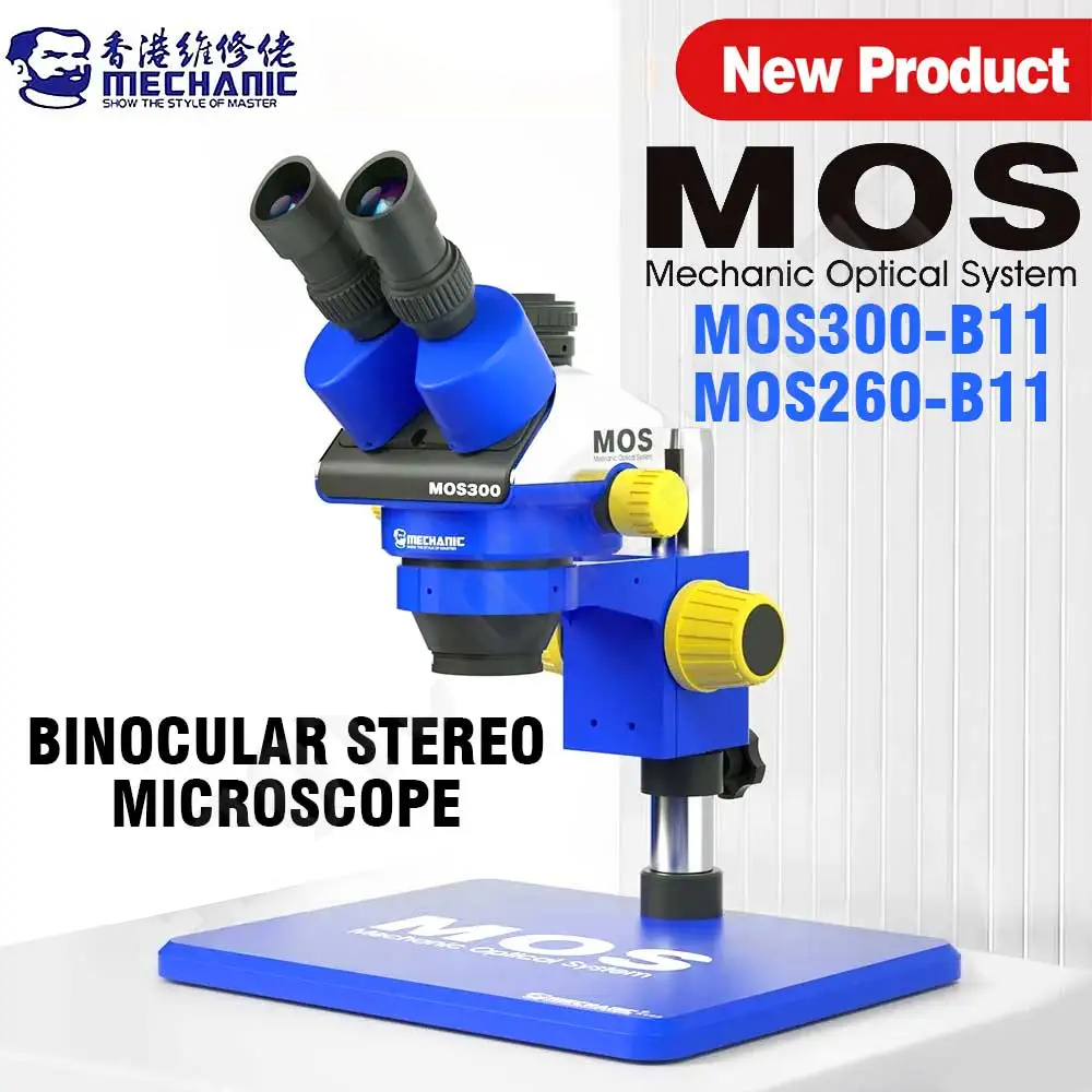 Stereo Trinocular Microscope Pcb - MECHANIC MOS260-B11/MOS300-B11HD Binocular/trinocular Stereo Microscope for