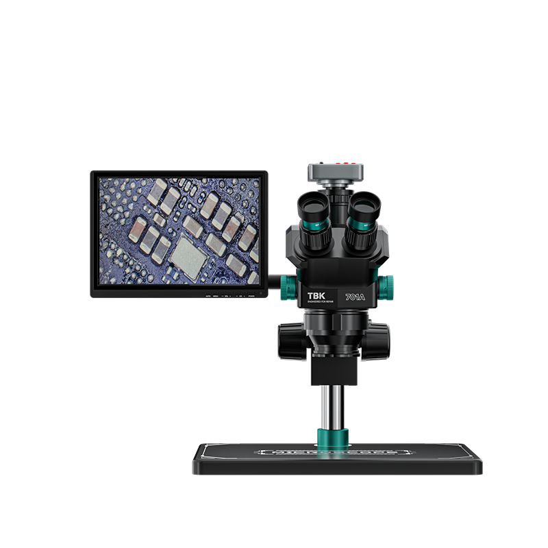 Stereo Trinocular Microscope Pcb - TBK 701A Trinocular Stereo Microscope 7-60X