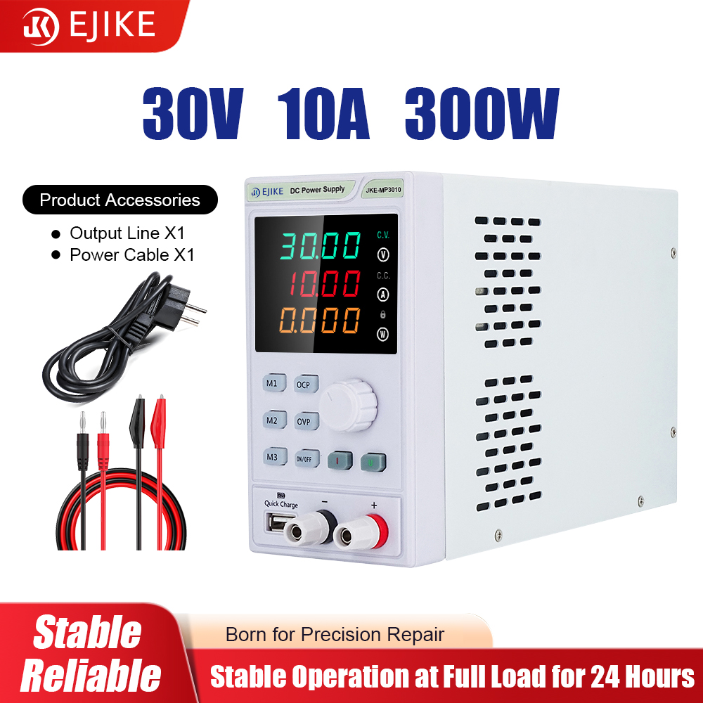 Programmable Dc Power Supply 30V 10A - EJIKE DC Power Supply 300W Programmable