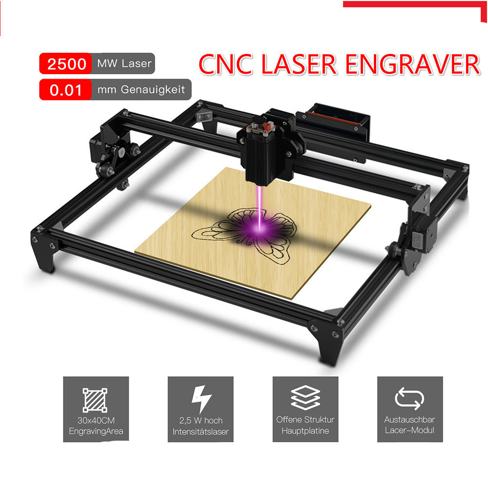 Mini Laser Engraver Cnc Router - 30*40cm Mini 2500MW CNC Laser Engraving