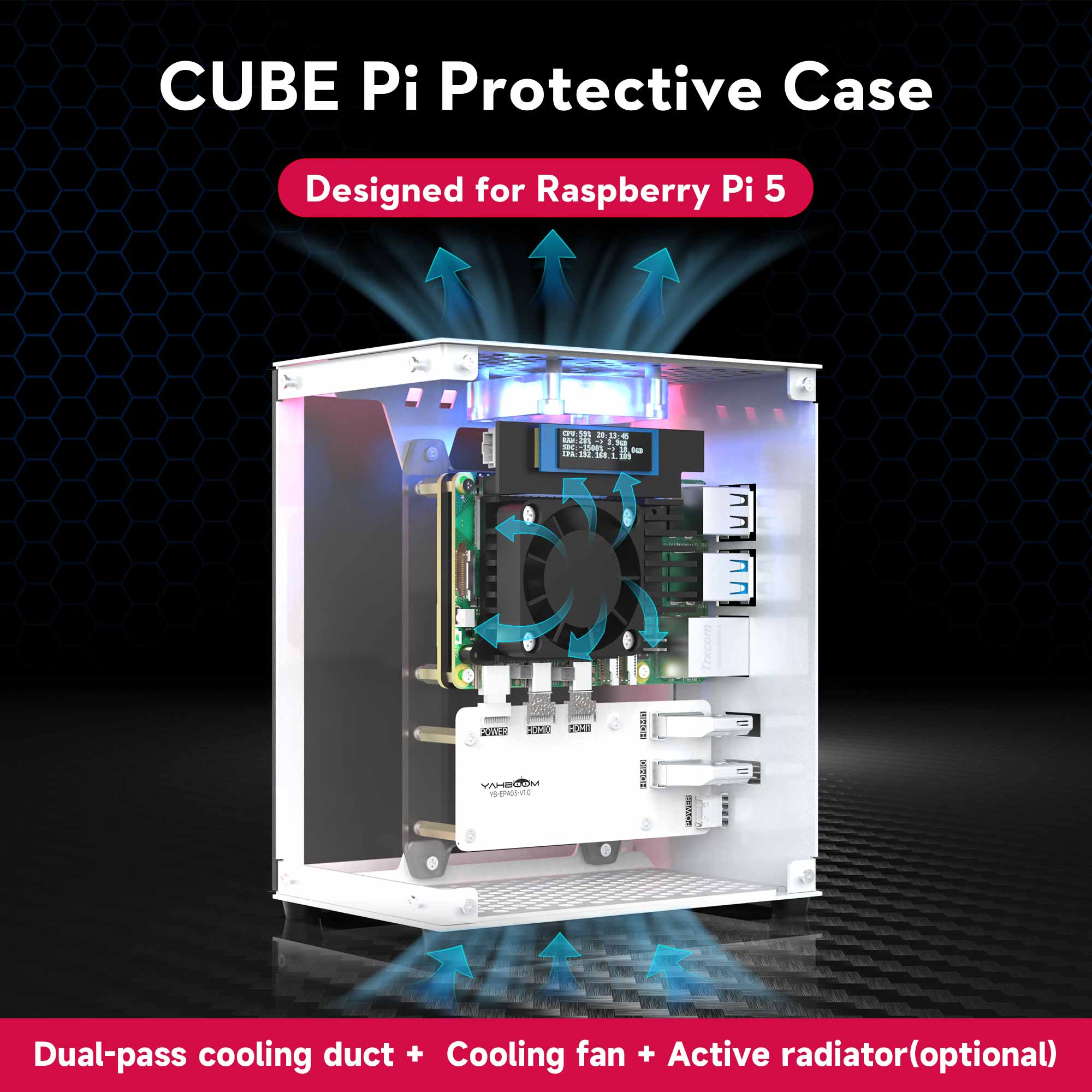 Raspberry Pi 5 8Gb Kit - Raspberry Pi 5 Case Protective Kit
