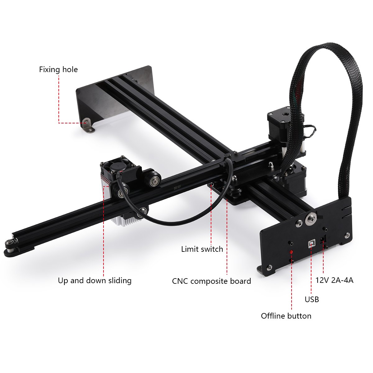 In Stock NEJE 3 PLUS N40630 30 - Mini Laser Engraver Cnc Router recension och pris