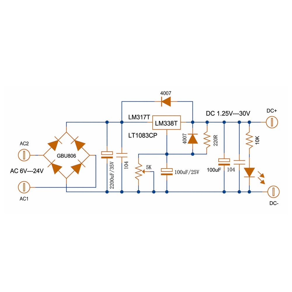 LM338T Linear Adjustable Volta - Linear Lab Power Supply Adjustable recension och pris