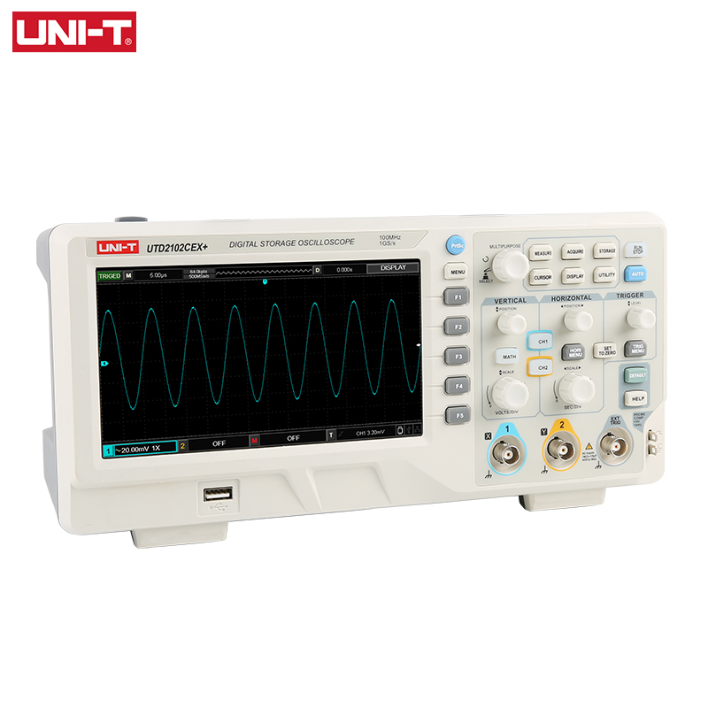 UNI-T UTD2102CEX+ Digital Stor - Digital Storage Oscilloscope 100Mhz recension och pris