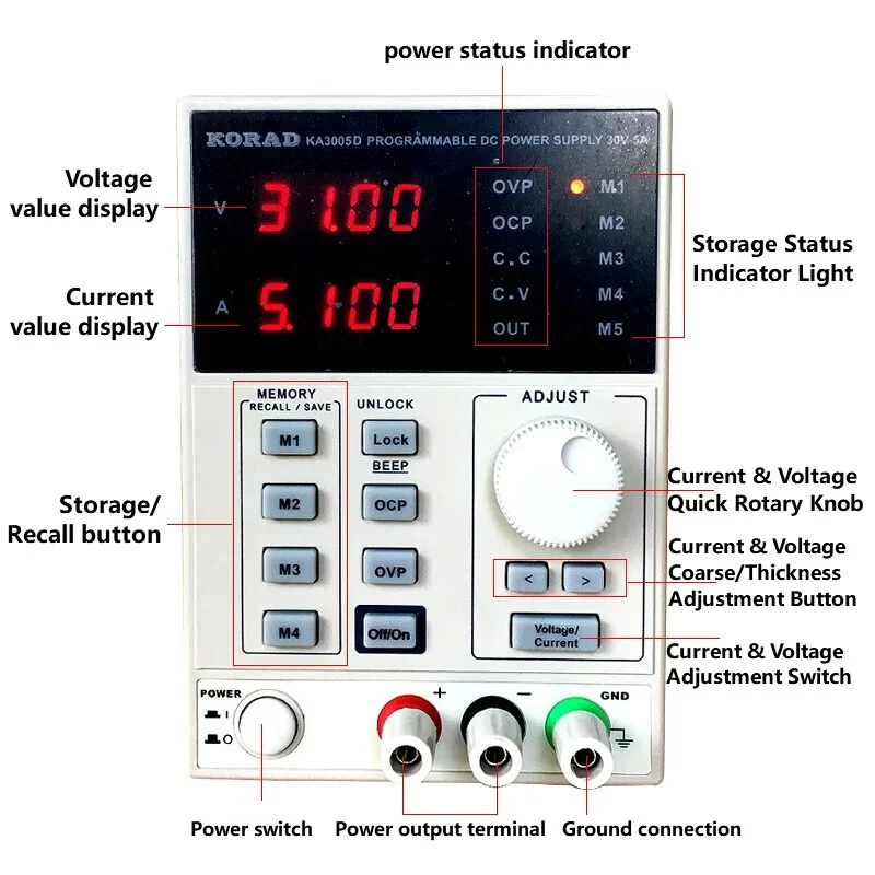 30V 60V 2A  3A 5A 10A Linear D - Programmable Dc Power Supply 30V 10A recension och pris