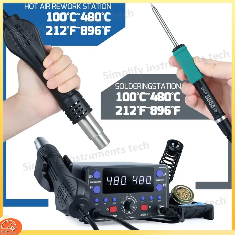 775W Soldering Station 2 in 1  - Hot Air Rework Station T12 recension och pris