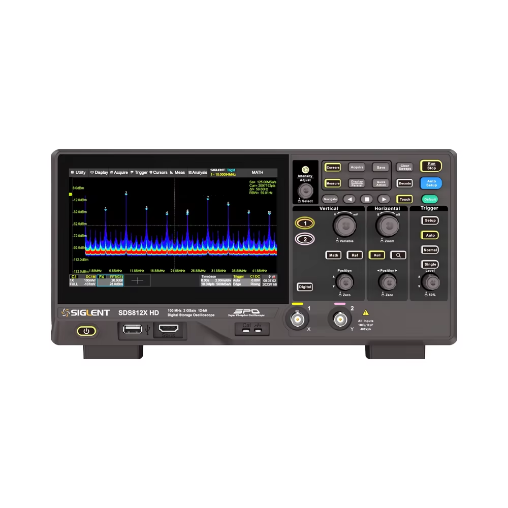 Siglent SDS812X HD 100MHz 12-b - Digital Storage Oscilloscope 100Mhz recension och pris