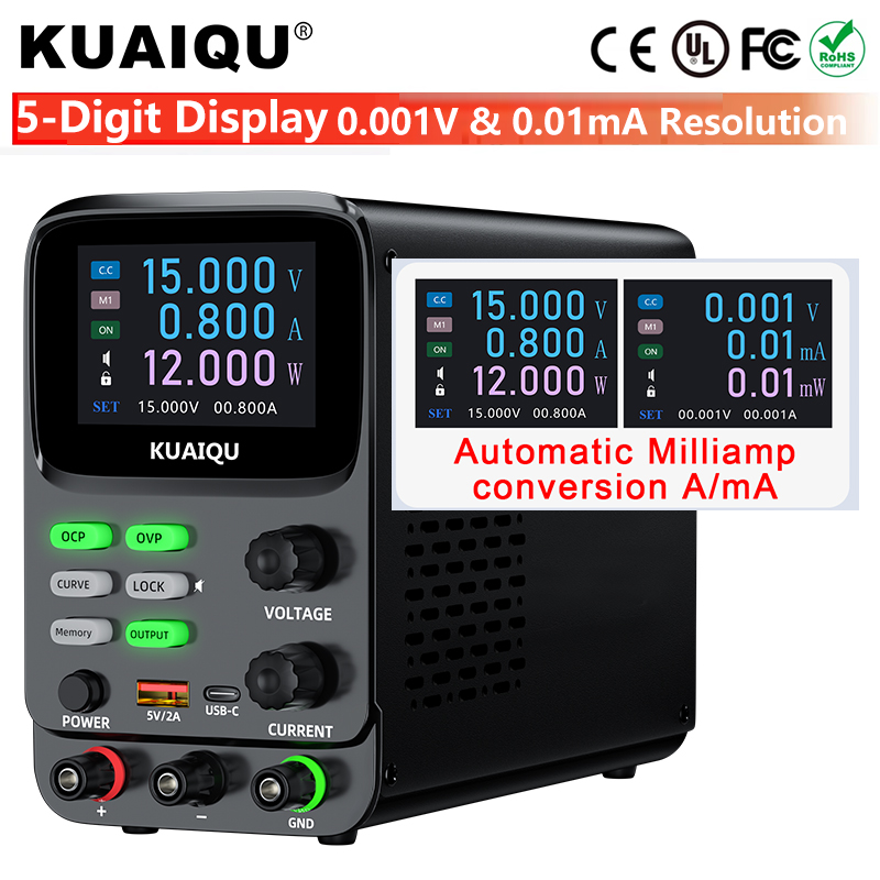 KUAIQU 5-digit Power Supply Ad - Programmable Dc Power Supply 30V 10A recension och pris