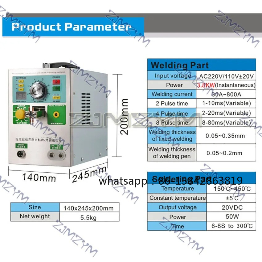 3.2KW Pulse Induction Automati - Spot Welder 18650 Battery Pack recension och pris