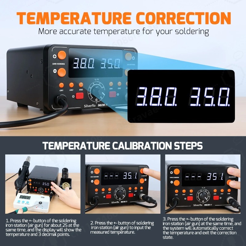 902D-IV 775W Soldering Station - Hot Air Rework Station T12 recension och pris