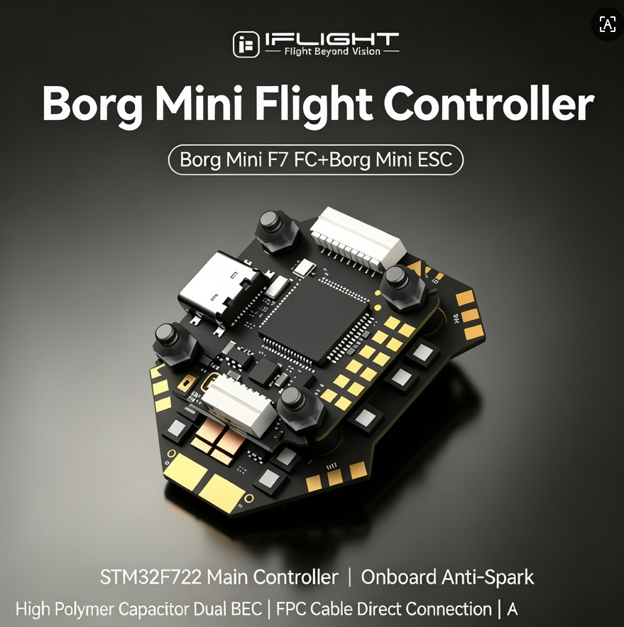 IFlight Borg F7 Mini Stack ICM - Fpv Flight Controller F7 Stack 60A recension och pris