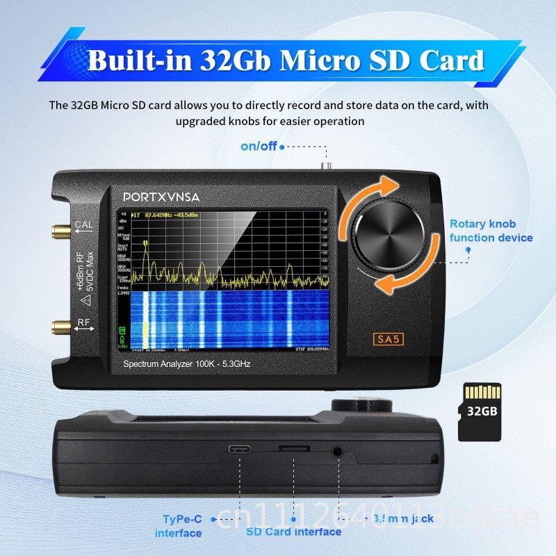 SA5 Multifunctional Handheld S - Signal Generator Spectrum Analyzer recension och pris