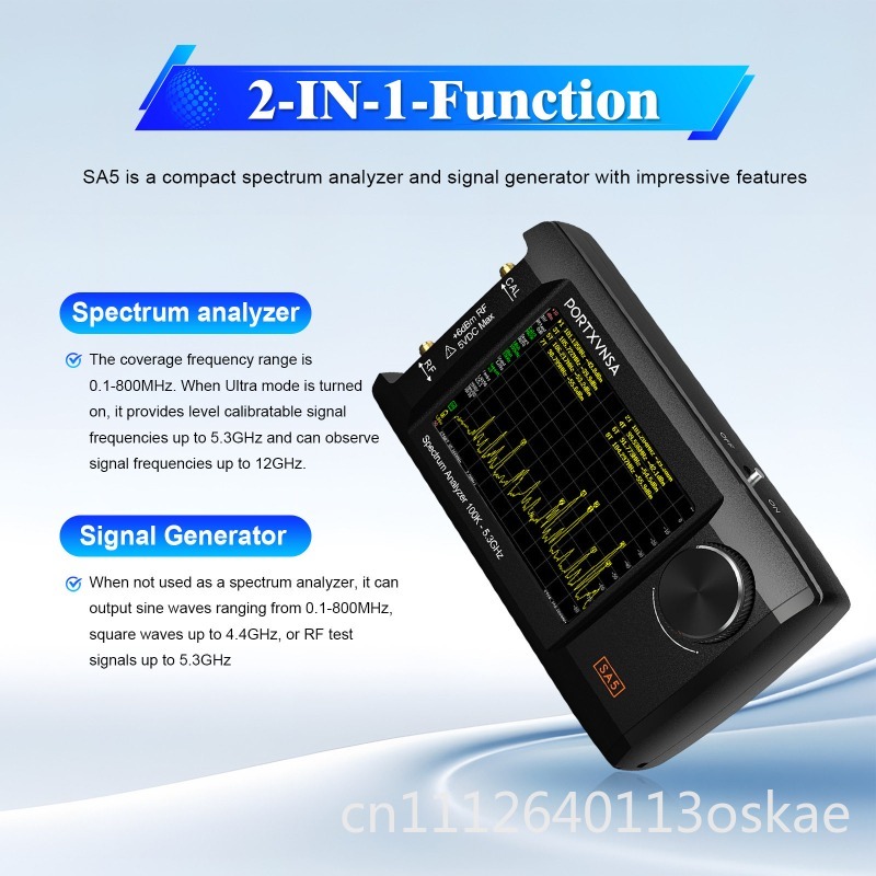 SA5 Multifunctional Handheld S - Signal Generator Spectrum Analyzer recension och pris