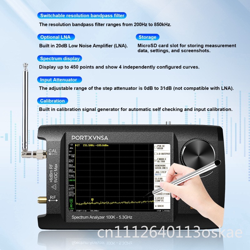 SA5 Multifunctional Handheld S - Signal Generator Spectrum Analyzer recension och pris