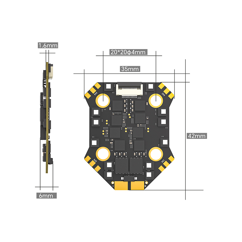 VoidFly for Borg-F7 Mini Stack - Fpv Flight Controller F7 Stack 60A recension och pris