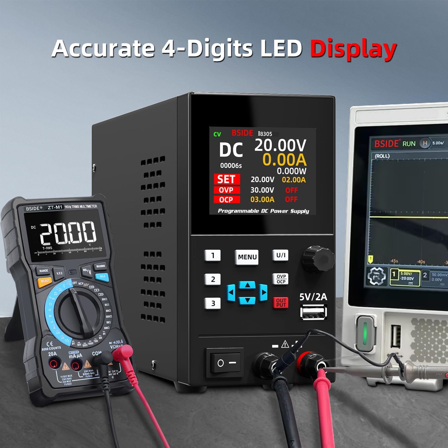 BSIDE DC Laboratory Regulated  - Programmable Dc Power Supply 30V 10A recension och pris