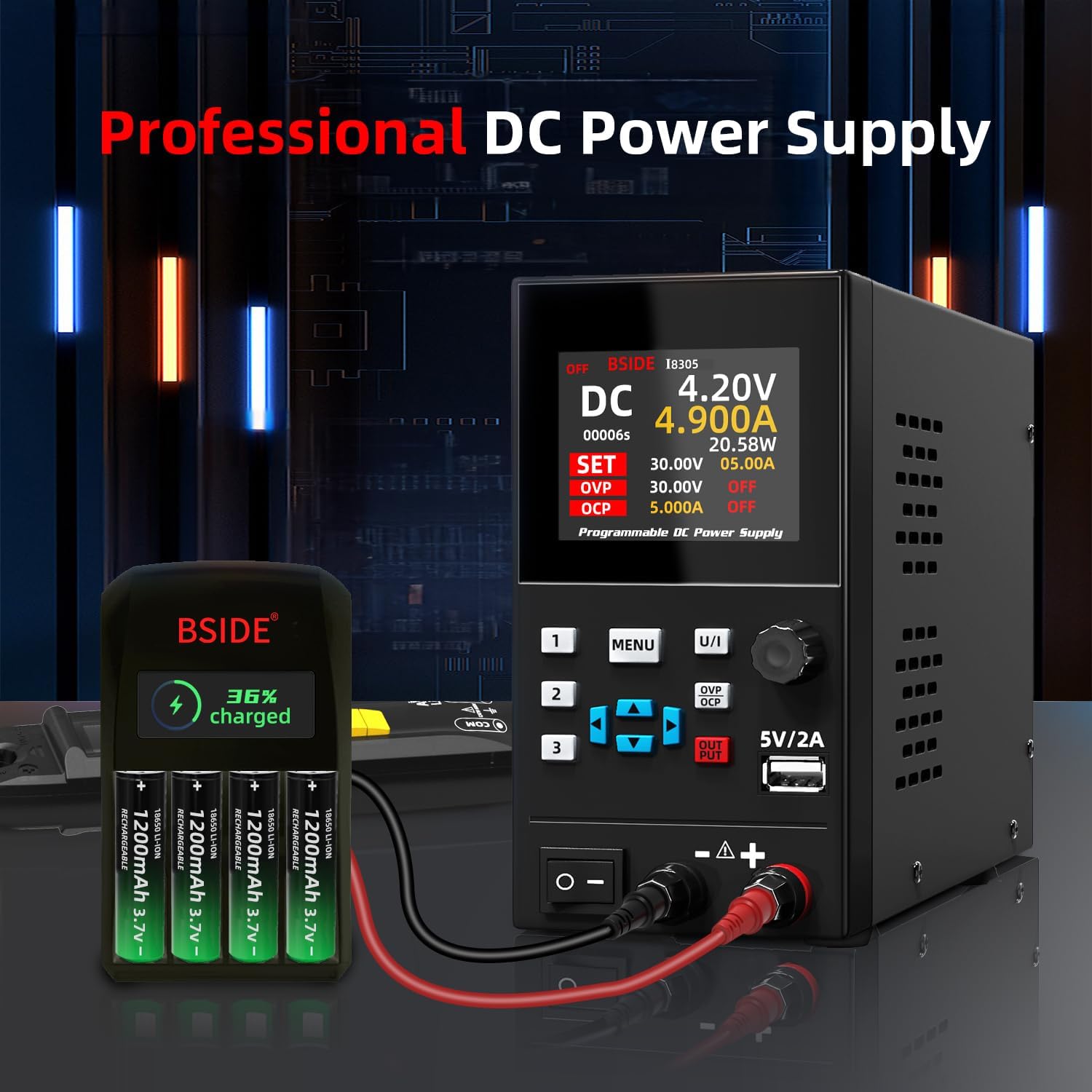BSIDE DC Laboratory Regulated  - Programmable Dc Power Supply 30V 10A recension och pris