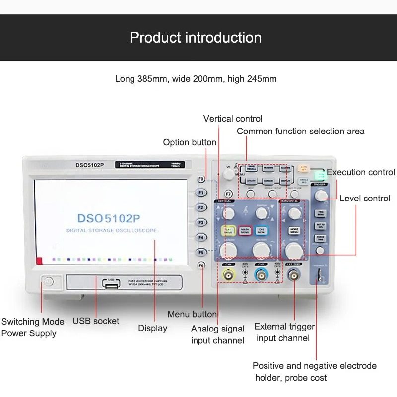 Spedizione gratuita Hantek DSO - Digital Storage Oscilloscope 100Mhz recension och pris
