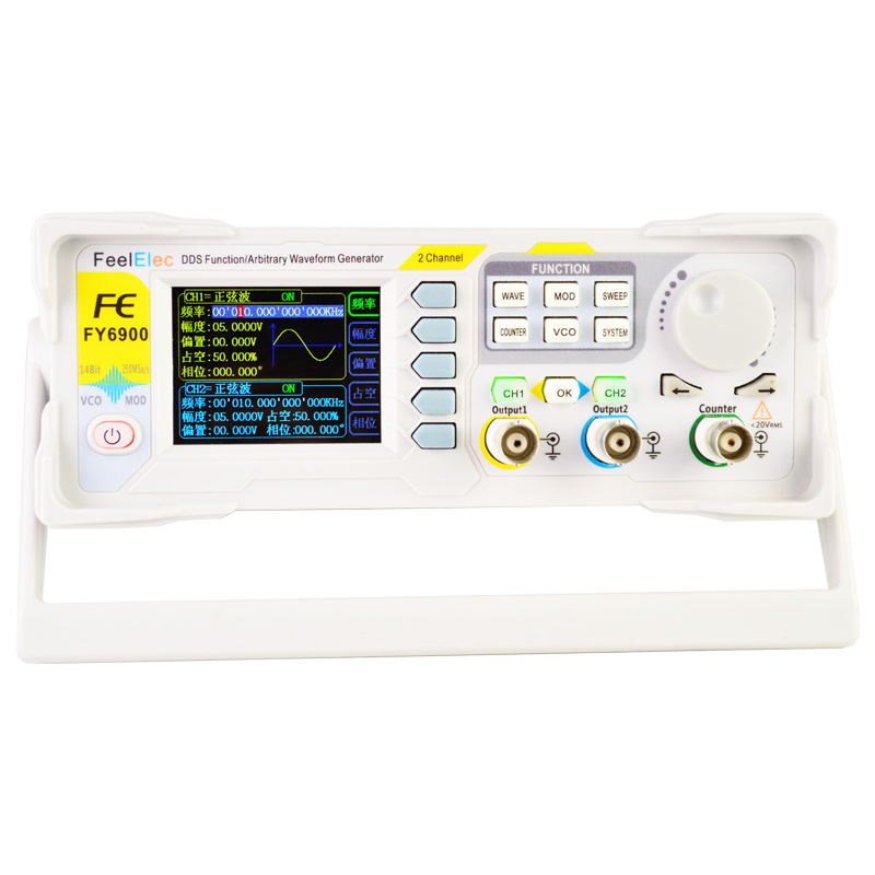 New FY6900 60MHz Dual Channel  - Function Arbitrary Waveform Generator recension och pris