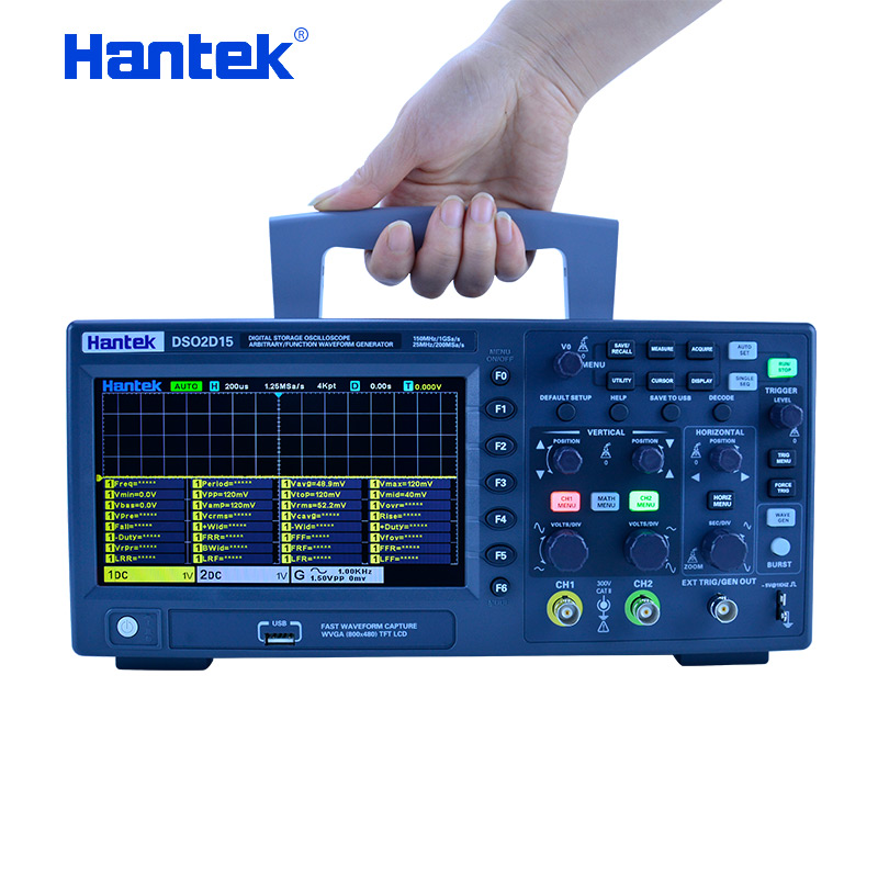 Hantek DSO2C10 2C15 2D10 2D15  - Digital Storage Oscilloscope 100Mhz recension och pris