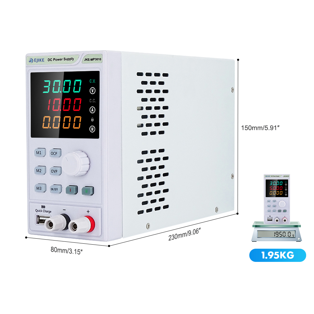 EJIKE DC Power Supply 300W Pro - Programmable Dc Power Supply 30V 10A recension och pris
