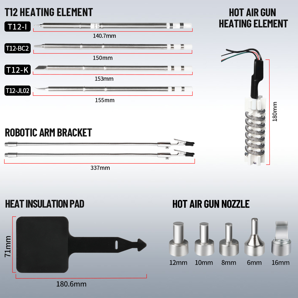 Kaisi 8512P Soldering Station  - Hot Air Rework Station T12 recension och pris