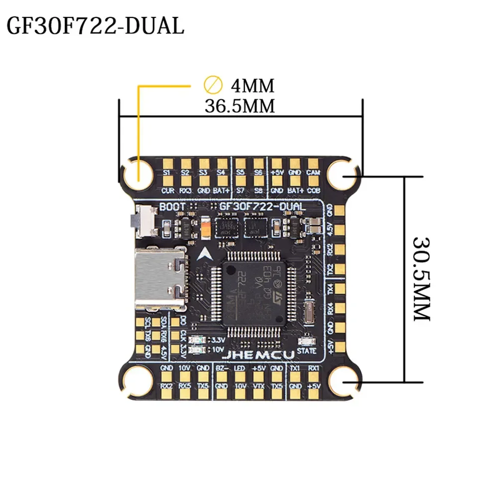 UniFlyJHEMCU F7 Stack F722 Dua - Fpv Flight Controller F7 Stack 60A recension och pris