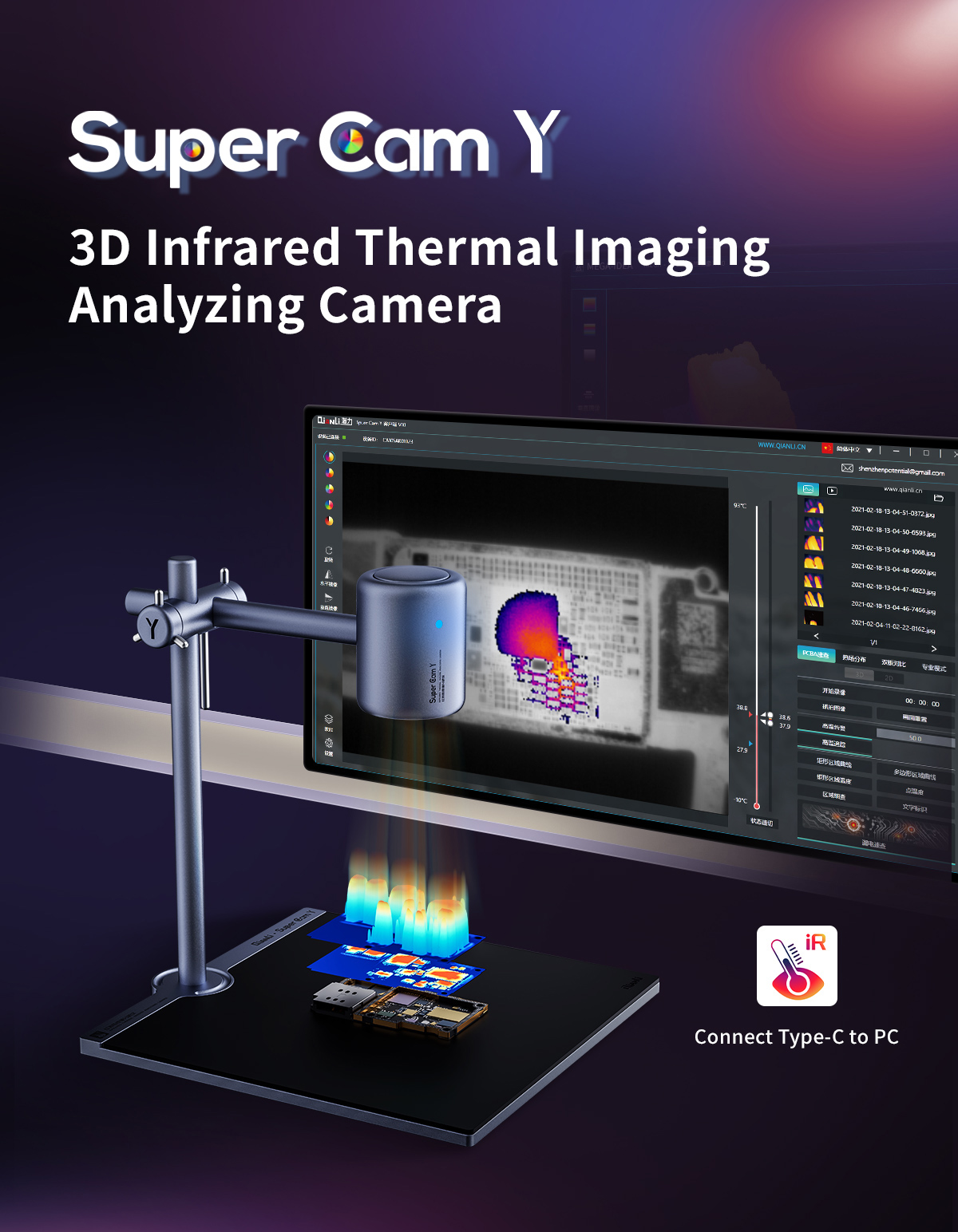 QIANLI Super Cam Y Pro 3D Ther - Thermal Imaging Camera Pcb Repair recension och pris