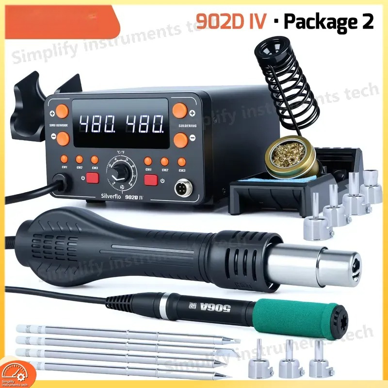 902D IV 775W Soldering Station - Hot Air Rework Station T12 recension och pris
