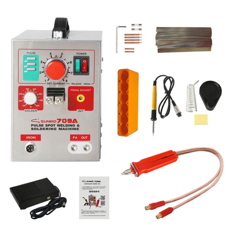 1.5KW SUNKKO 709A 220/110V Bat - Spot Welder 18650 Battery Pack recension och pris