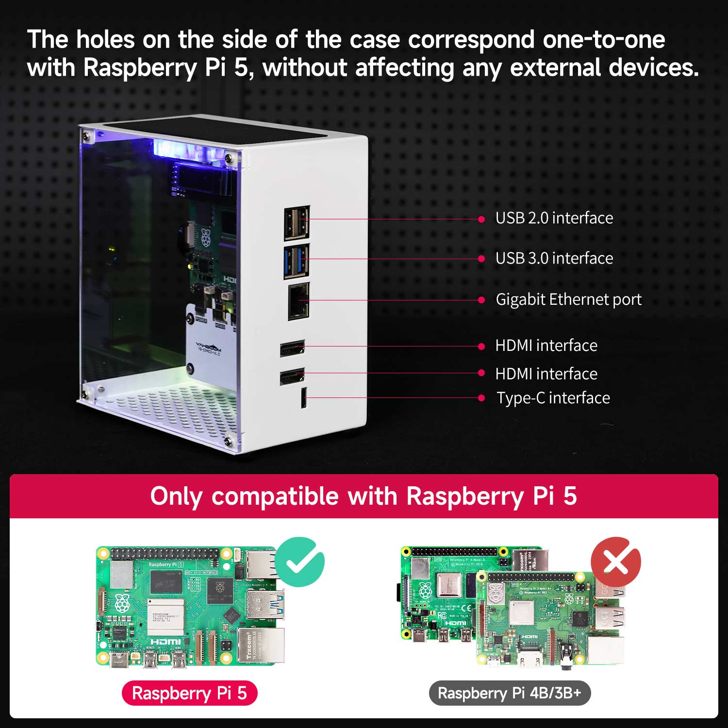 Raspberry Pi 5 Case Protective - Raspberry Pi 5 8Gb Kit recension och pris