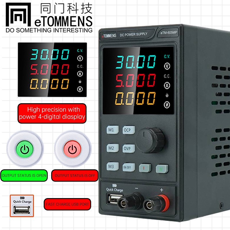 ETOMMENS 30V 10A 300W ETM-3010 - Programmable Dc Power Supply 30V 10A recension och pris