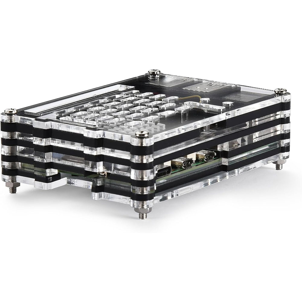 Acrylic Case with Active Coole - Raspberry Pi 5 8Gb Kit recension och pris